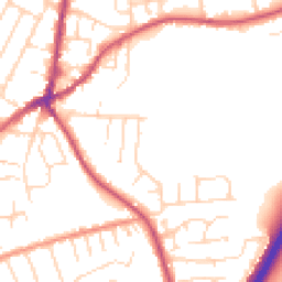 Daytime road noise heatmap for NG9 7HN