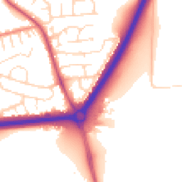Daytime road noise heatmap for NG9 7JJ