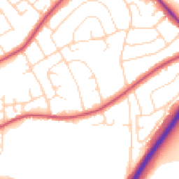 Daytime road noise heatmap for NG9 8BA