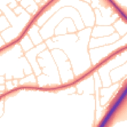 Daytime road noise heatmap for NG9 8BB