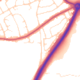 Daytime road noise heatmap for NG9 8BG