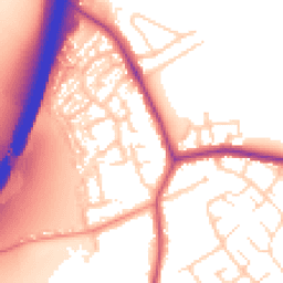 Daytime road noise heatmap for NG9 8GX