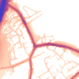 Daytime road noise heatmap for NG9 8JQ