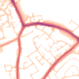 Daytime road noise heatmap for NG9 8LH