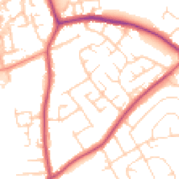 Daytime road noise heatmap for NG9 8NF