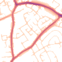 Daytime road noise heatmap for NG9 8NG