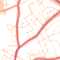 Daytime road noise heatmap for NG9 8PE