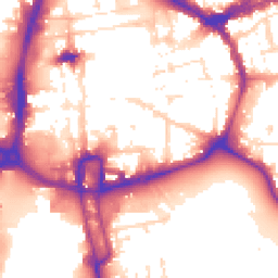 Daytime road noise heatmap for NN1 1AG