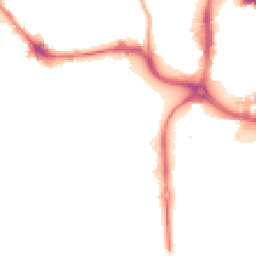 Night-time road noise heatmap for NN1 1EE