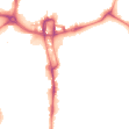 Night-time road noise heatmap for NN1 1EL