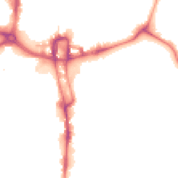 Night-time road noise heatmap for NN1 1EP