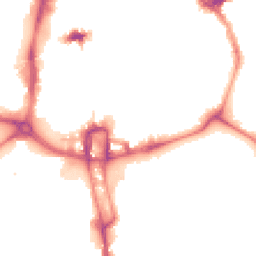 Night-time road noise heatmap for NN1 1ER