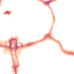 Night-time road noise heatmap for NN1 1ES