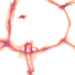 Night-time road noise heatmap for NN1 1EW