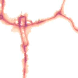 Night-time road noise heatmap for NN1 1EY