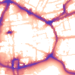 Daytime road noise heatmap for NN1 1EZ