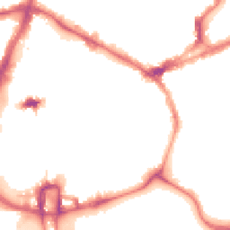 Night-time road noise heatmap for NN1 1FG