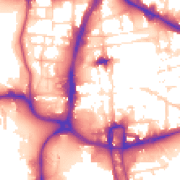 Daytime road noise heatmap for NN1 1FL