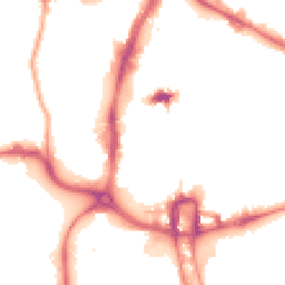 Night-time road noise heatmap for NN1 1FL