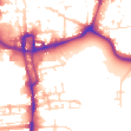 Daytime road noise heatmap for NN1 1HF