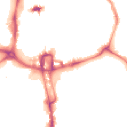 Night-time road noise heatmap for NN1 1HH