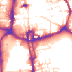 Daytime road noise heatmap for NN1 1HJ
