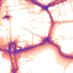 Daytime road noise heatmap for NN1 1HS