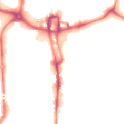 Night-time road noise heatmap for NN1 1HW