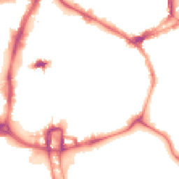 Night-time road noise heatmap for NN1 1JA