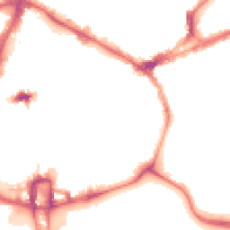 Night-time road noise heatmap for NN1 1JF