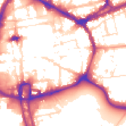 Daytime road noise heatmap for NN1 1JY