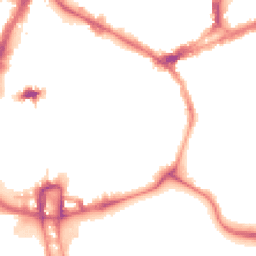 Night-time road noise heatmap for NN1 1LD