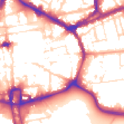 Daytime road noise heatmap for NN1 1LN