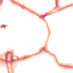 Night-time road noise heatmap for NN1 1LN