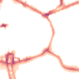 Night-time road noise heatmap for NN1 1LQ