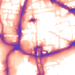 Daytime road noise heatmap for NN1 1NH