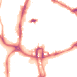 Night-time road noise heatmap for NN1 1NH