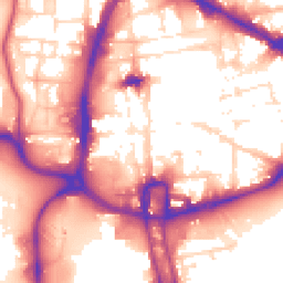 Daytime road noise heatmap for NN1 1NW