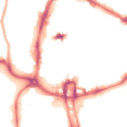 Night-time road noise heatmap for NN1 1NW