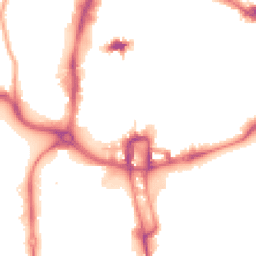 Night-time road noise heatmap for NN1 1PA
