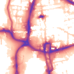 Daytime road noise heatmap for NN1 1PS