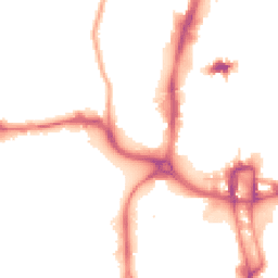 Night-time road noise heatmap for NN1 1SH