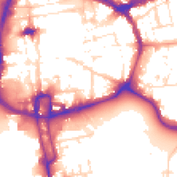Daytime road noise heatmap for NN1 1UD