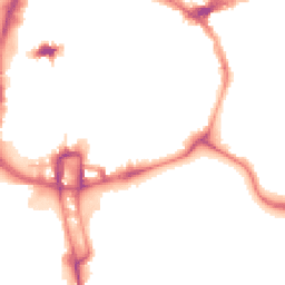Night-time road noise heatmap for NN1 1UD