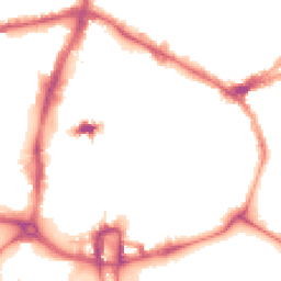 Night-time road noise heatmap for NN1 2AN