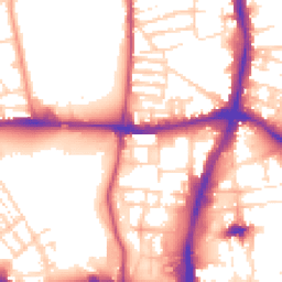 Daytime road noise heatmap for NN1 2BF