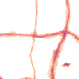 Night-time road noise heatmap for NN1 2BF