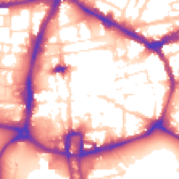Daytime road noise heatmap for NN1 2DA