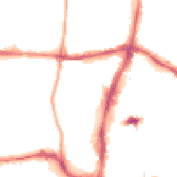 Night-time road noise heatmap for NN1 2JH