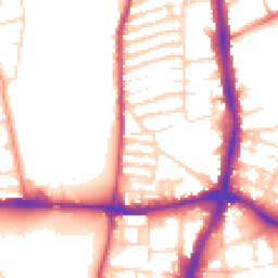 Daytime road noise heatmap for NN1 2PH
